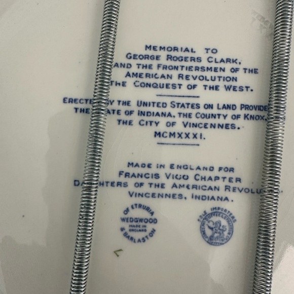 Wedgwood Blue Transferware Decorative Plate - U.S. Capitol Commemorative - Picture 7 of 10